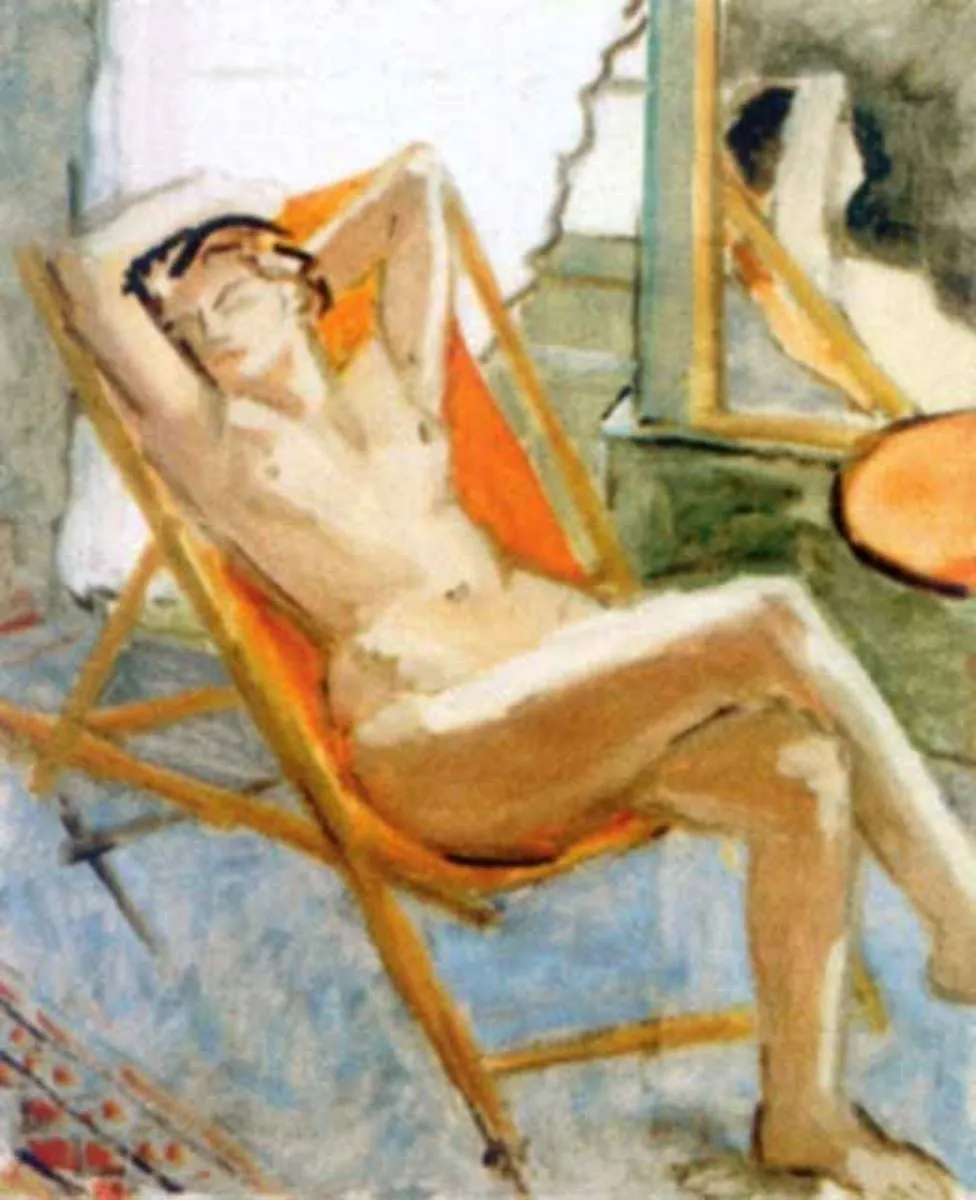 Nud pe chaise-longue, by Theodor Pallady, unspecified