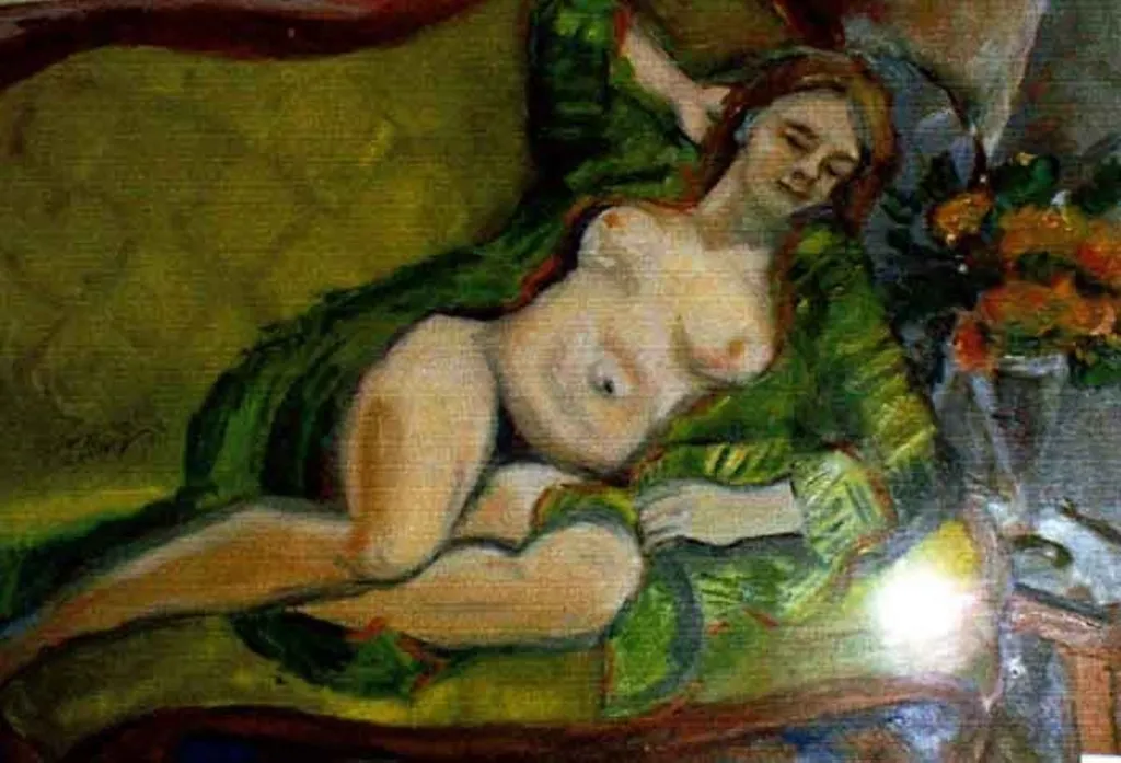 Nud pe fotoliul galben, by Theodor Pallady, unspecified, 1921