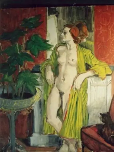 Nud și plantă, by Theodor Pallady