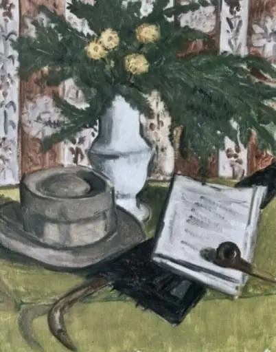 Pălăria și umbrela artistului, by Theodor Pallady