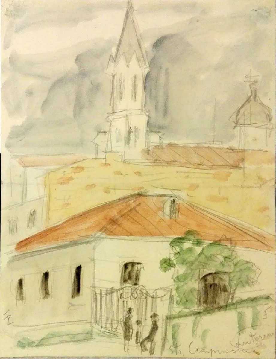Peisaj, by Theodor Pallady, unspecified