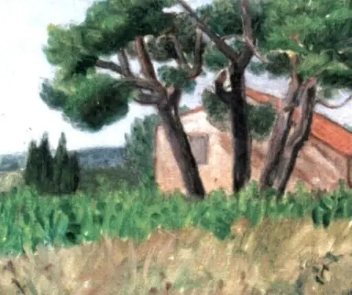 Peisaj cu casă, by Theodor Pallady