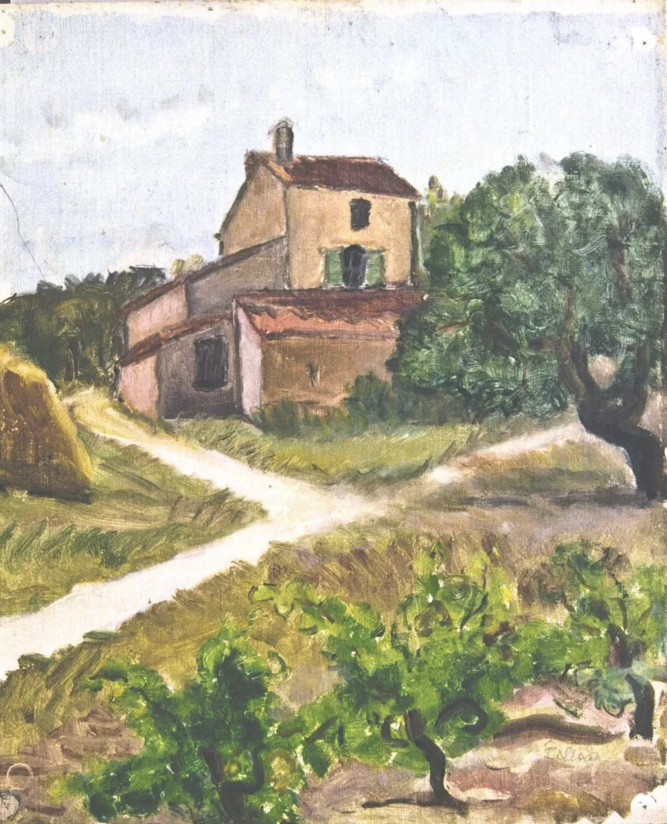 Peisaj cu casă-Franța (O casă), by Theodor Pallady, unspecified, 1935