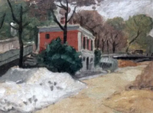 Peisaj cu casă roșie/Peisaj de vară, by Theodor Pallady
