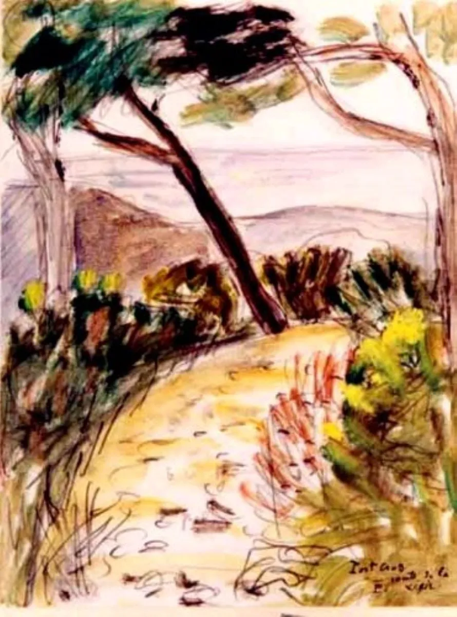 Port Cros (Drumul către far), by Theodor Pallady, 1930