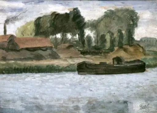 Șlep (Peisaj din Oise), by Theodor Pallady
