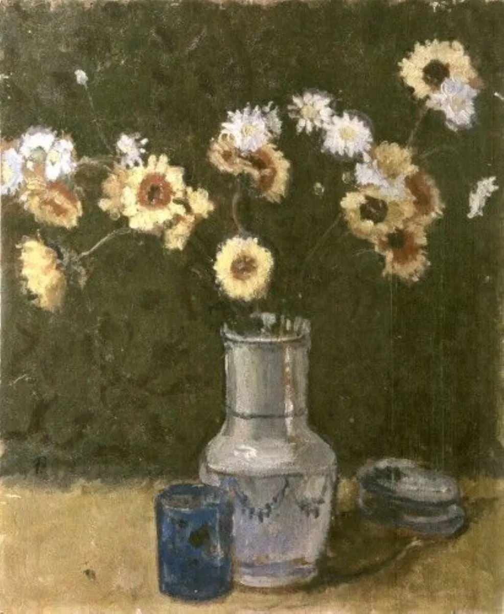 Vas cu flori galbene, by Theodor Pallady, unspecified