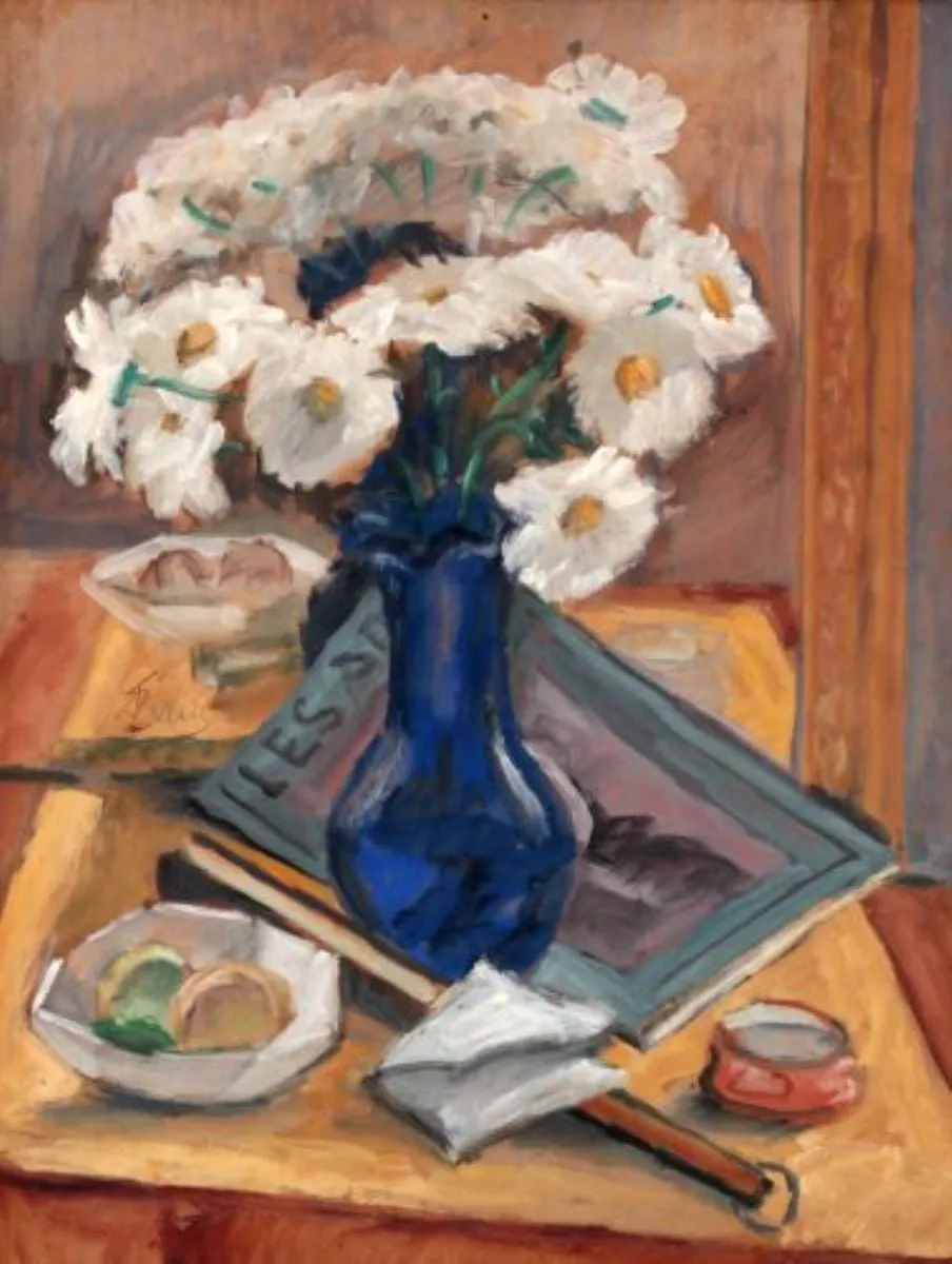 Vas cu margarete (Flori albe), by Theodor Pallady, unspecified