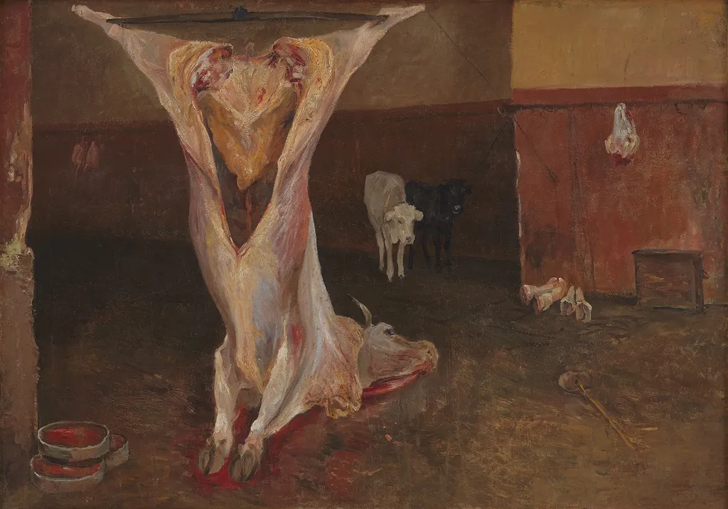 Carcase of an Ox. Rome, by Theodor Philipsen, oil, 1892