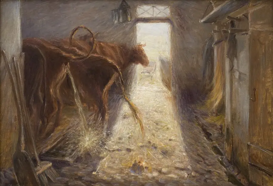Cowshed on the Island of Saltholm, by Theodor Philipsen