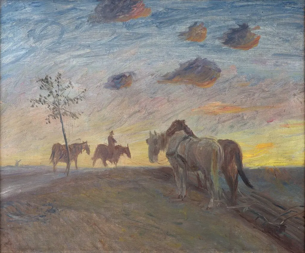 Evening Landscape, by Theodor Philipsen