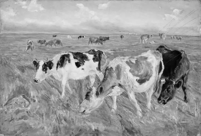 Grazing Cows on the Island of Saltholm, by Theodor Philipsen