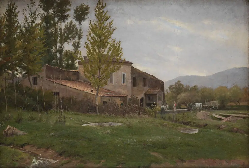 Isola del Liri, Italy. Overcast Day, by Theodor Philipsen