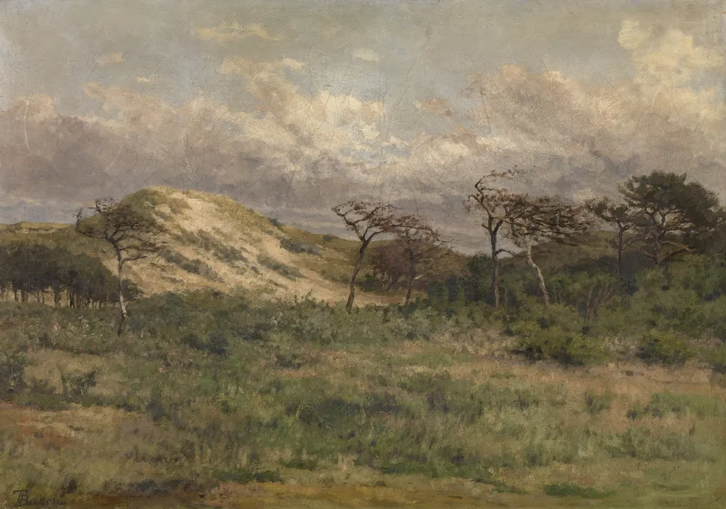 In the Dunes, by Théodore Baron, oil, 1879