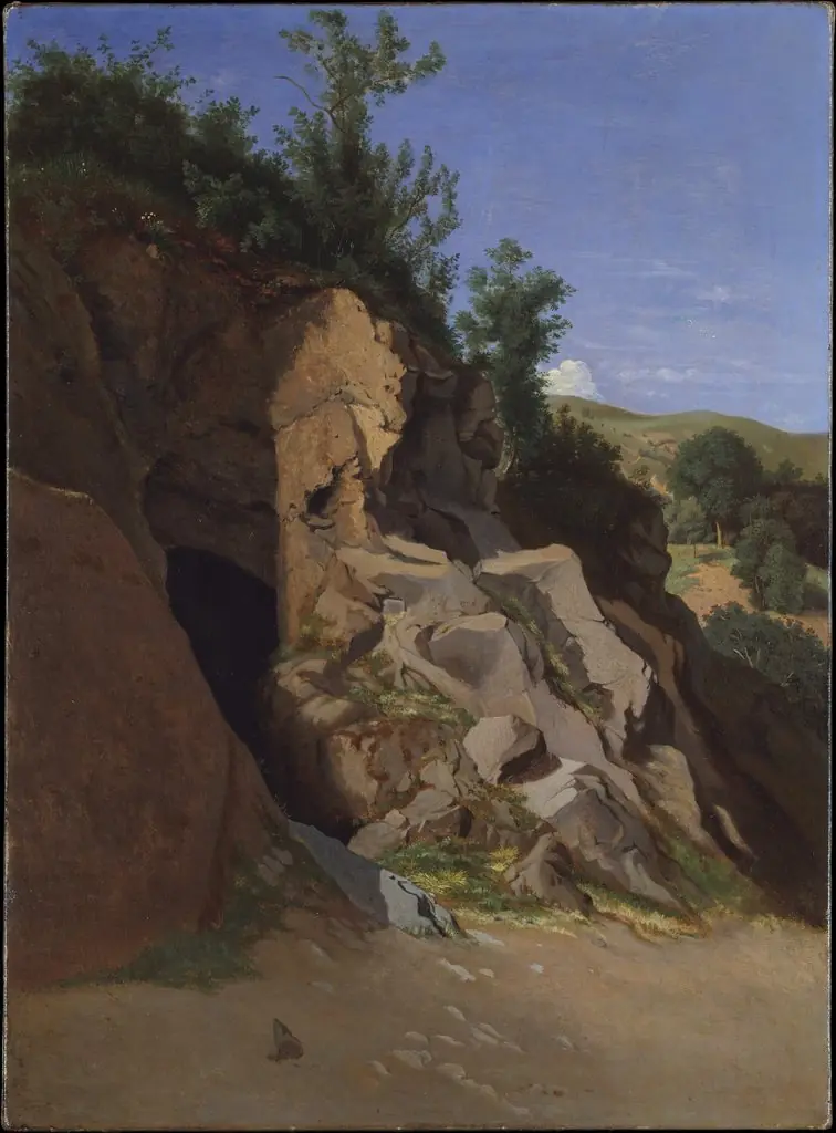 Landscape with a Cave, by Théodore Caruelle d'Aligny