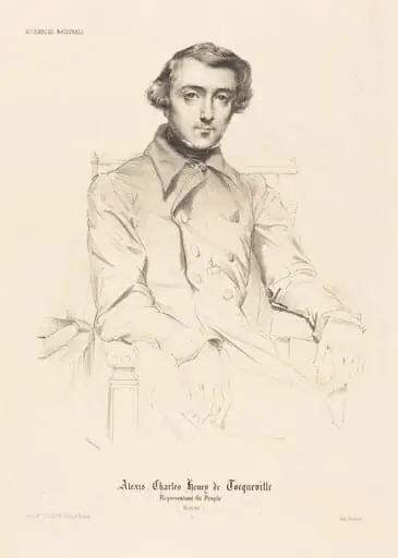 Alexis Charles Henry de Tocqueville, by Théodore Chassériau