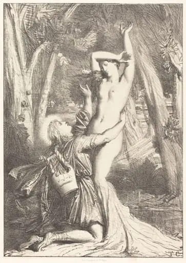 Apollon et Daphne, by Théodore Chassériau