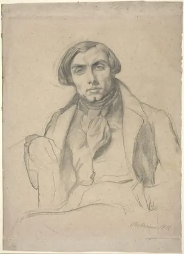 Auguste Ottin, by Théodore Chassériau