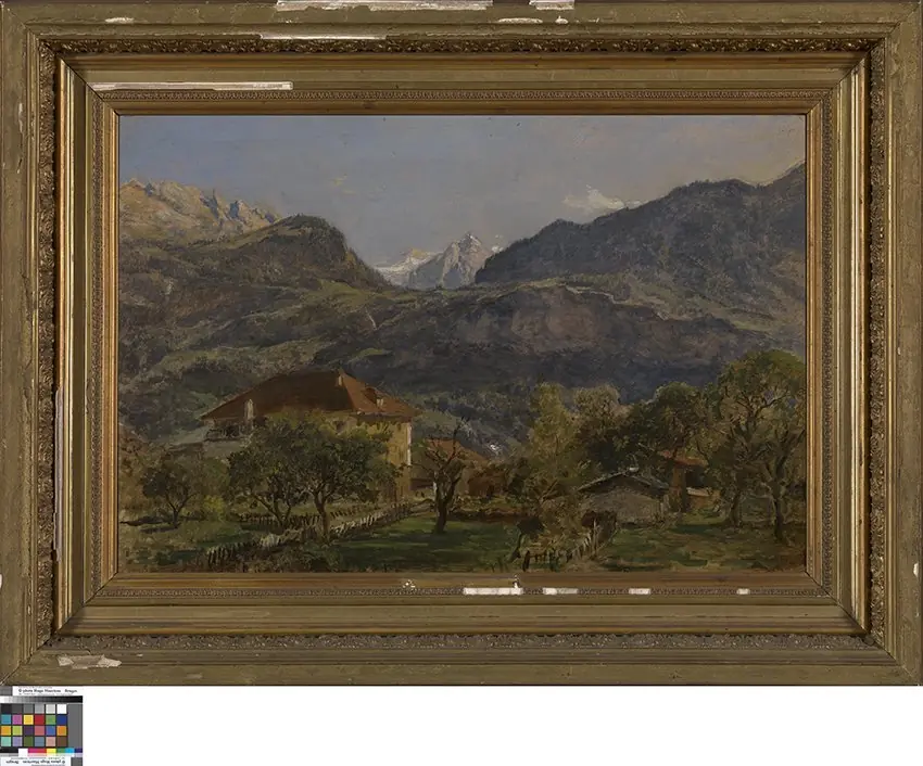 Berglandschap bij Appenzell, by Théodore Fourmois