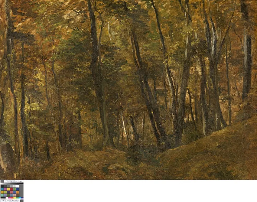 Bos van Terhulpen, by Théodore Fourmois, oil, 1814