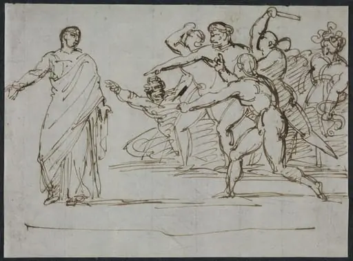 Assassination of Tiberius, by Théodore Géricault