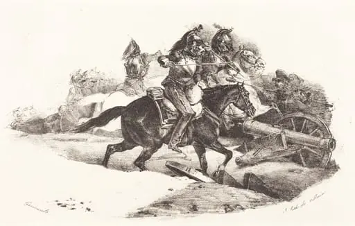 Cuirassiers Charging, by Théodore Géricault