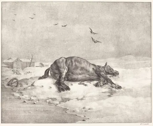 Dead Horse, by Théodore Géricault