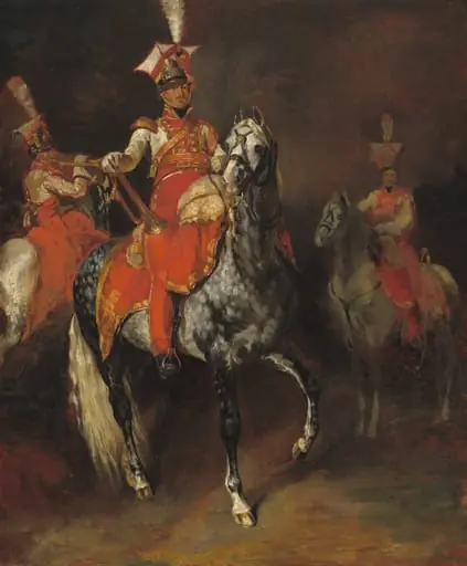 Mounted Trumpeters of Napoleon's Imperial Guard, by Théodore Géricault
