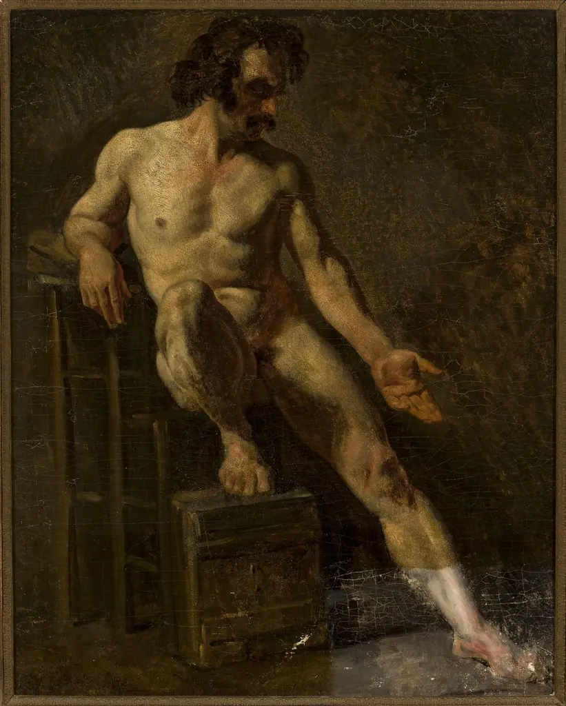 Study of a nude man, by Théodore Géricault