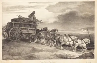 The Coal Waggon, by Théodore Géricault, 1821