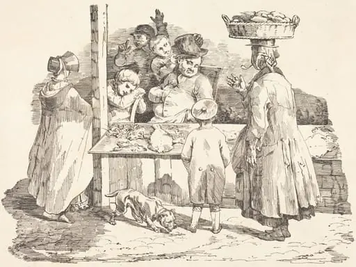The Dozing Fishmonger (Le marchand de poissons endormie), by Théodore Géricault