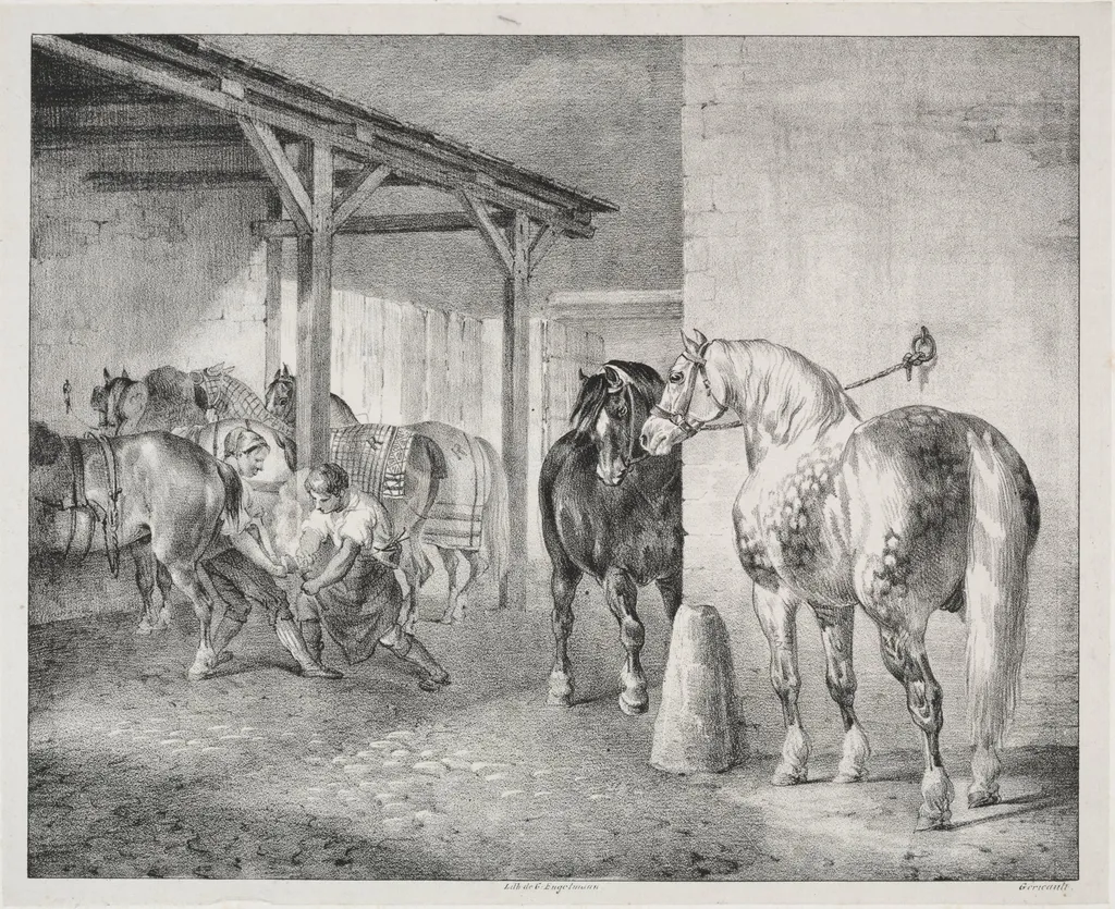 The Ferrier's Shed, by Théodore Géricault, 1823