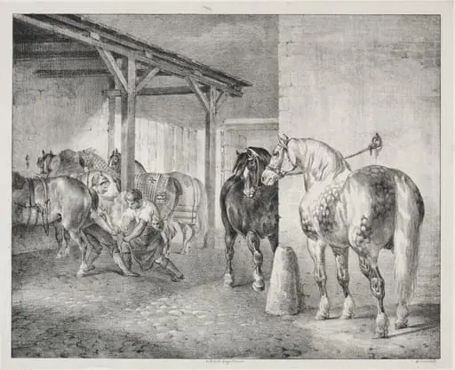 The Ferrier's Shed, by Théodore Géricault