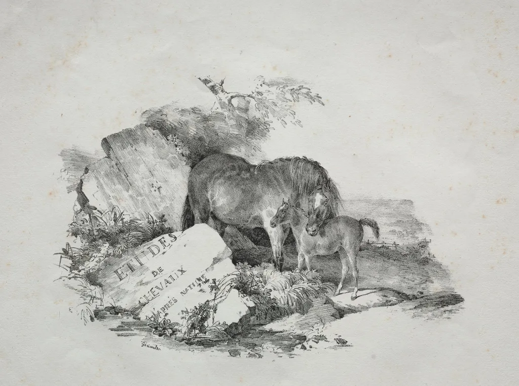 The Mare and Her Foal, by Théodore Géricault, 1822