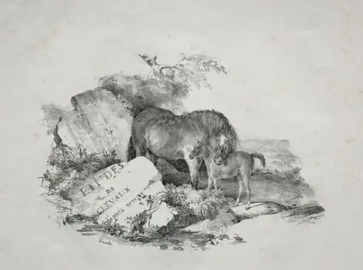 The Mare and Her Foal, by Théodore Géricault