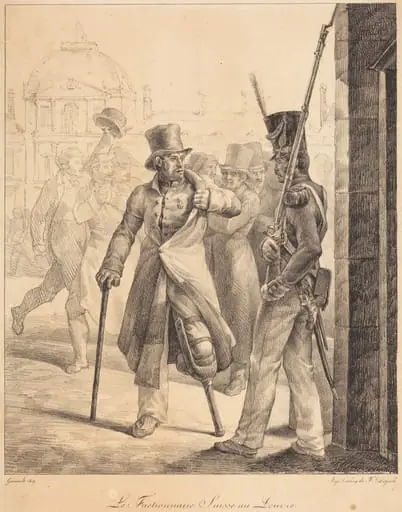 The Swiss Sentry at the Louvre (Le factionnaire Suisse au Louvre), by Théodore Géricault