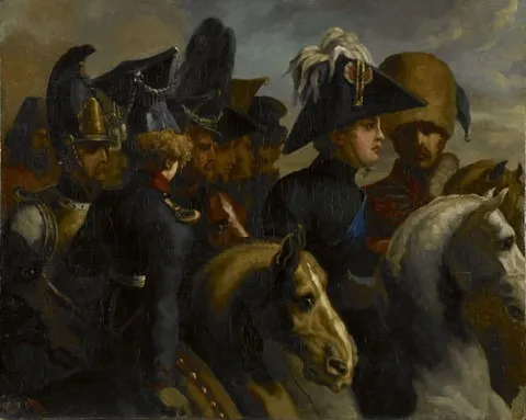 Un prince et son état-major, by Théodore Géricault, oil