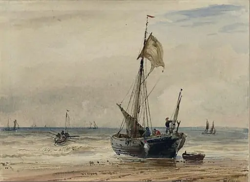 Coast Scene, by Théodore Gudin