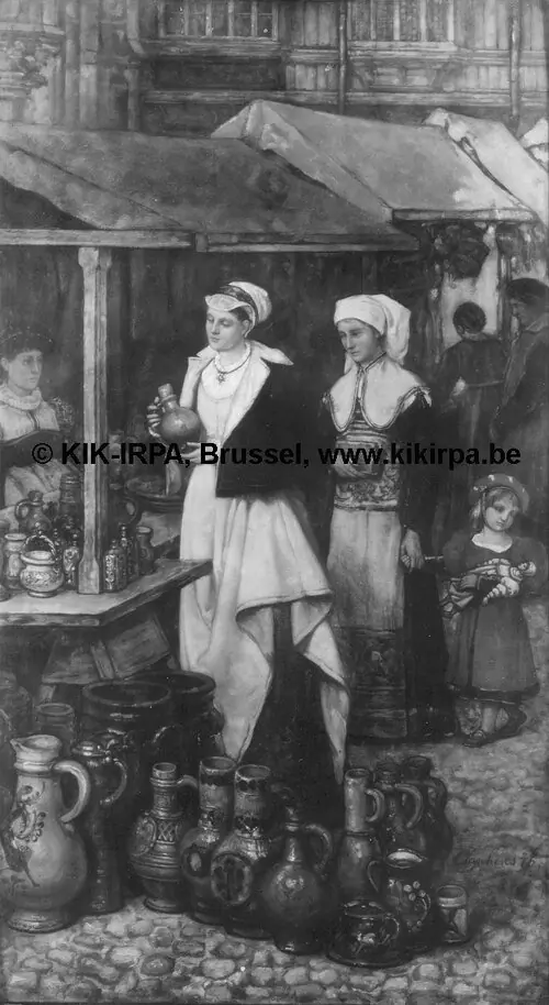 Market Scene, by Théodore Joseph Cleynhens
