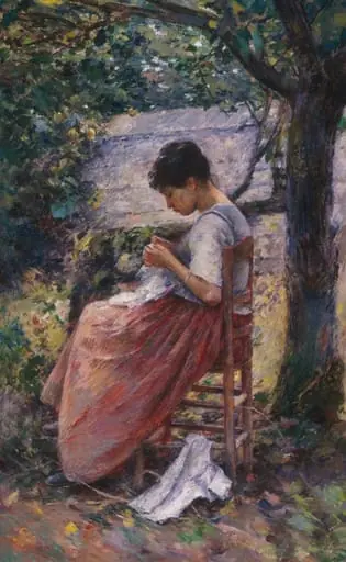 The Layette, by Theodore Robinson