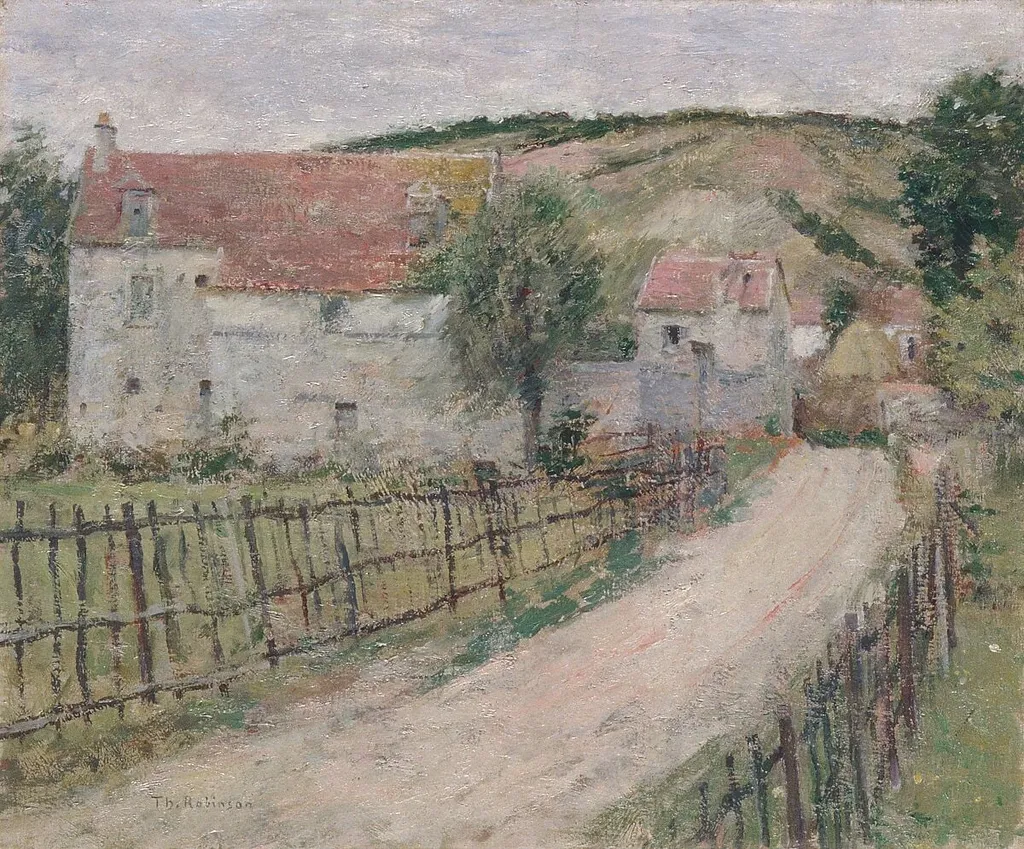 The Old Mill (Vieux Moulin), by Theodore Robinson, oil, 1892