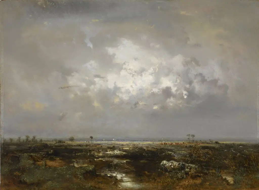 A Swamp in the Landes, by Théodore Rousseau