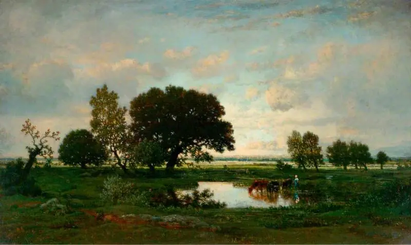 A View in the Landes, near Bordeaux, by Théodore Rousseau