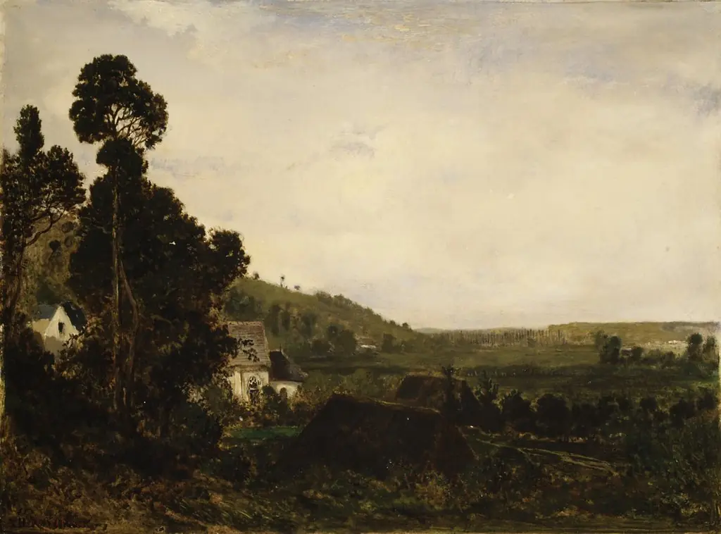 An Old Chapel in a Valley, by Théodore Rousseau