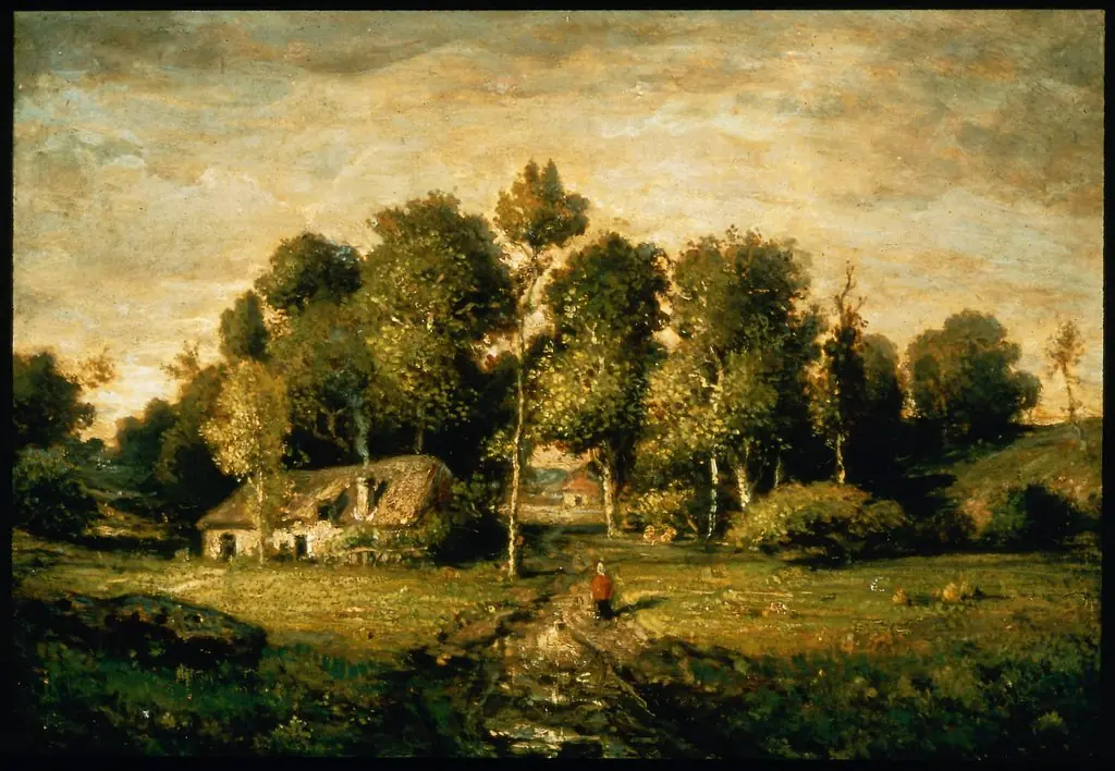 Cottage in a Clump of Trees, by Théodore Rousseau