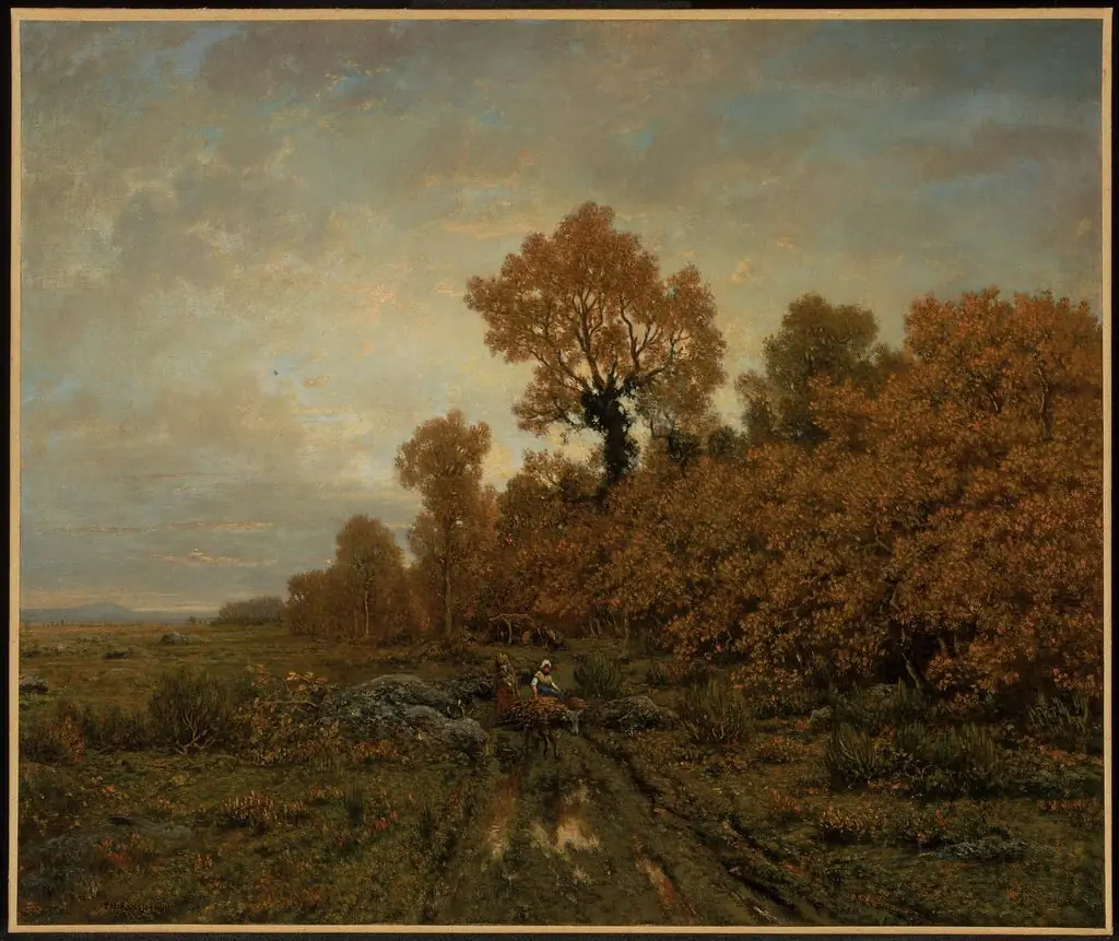 Gathering Wood in the Forest of Fontainebleau, by Théodore Rousseau