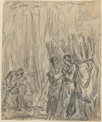 Gleaners, by Théodore Rousseau