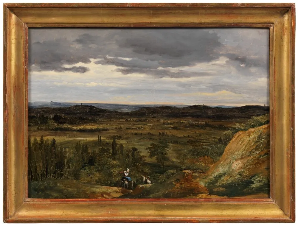 Landscape by The River Mosel, by Théodore Rousseau, unspecified, 1829