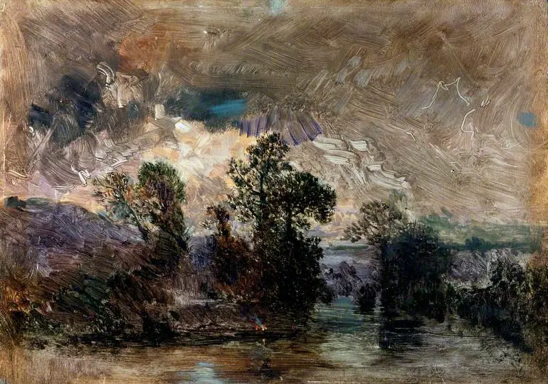 Landscape with a Stormy Sky, by Théodore Rousseau