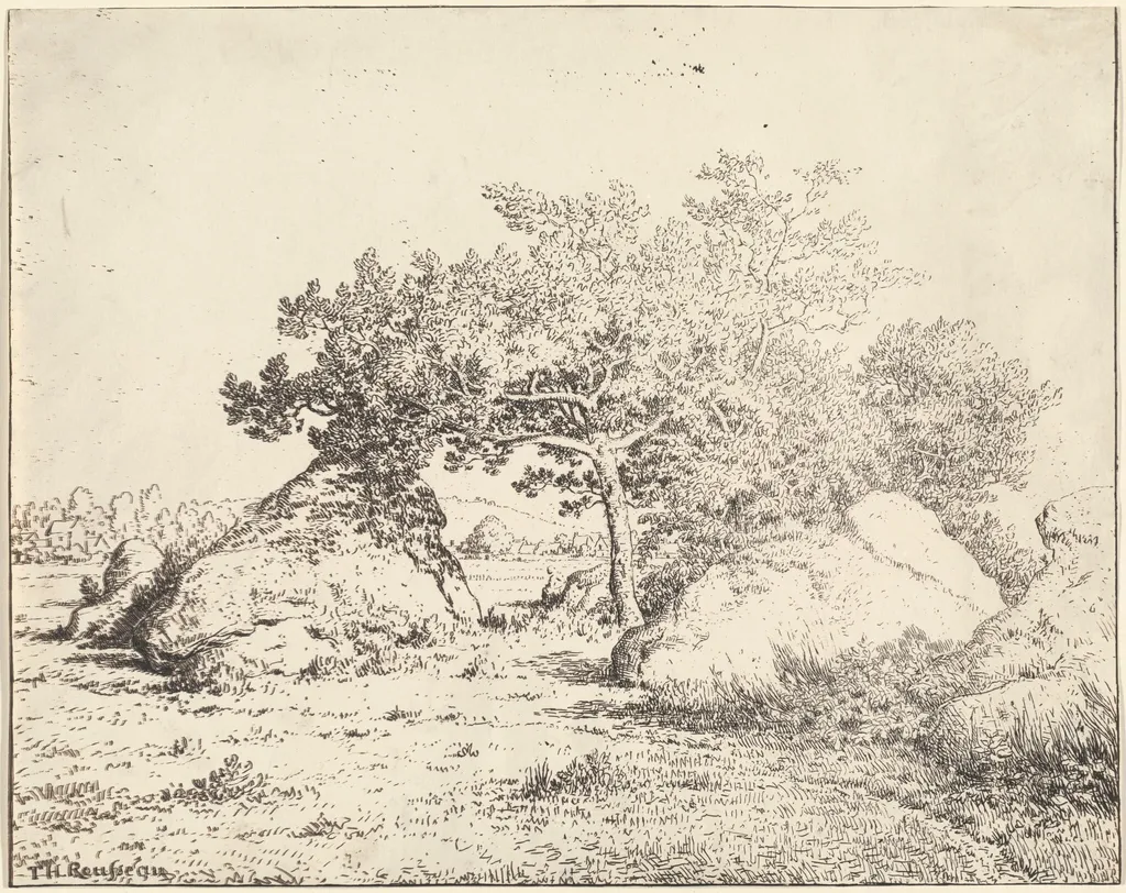 Le Cerisier de la Plante a Biau, by Théodore Rousseau, 1855